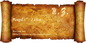 Magó Zita névjegykártya