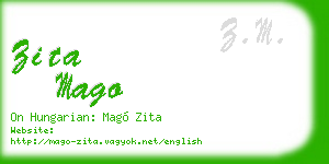 zita mago business card